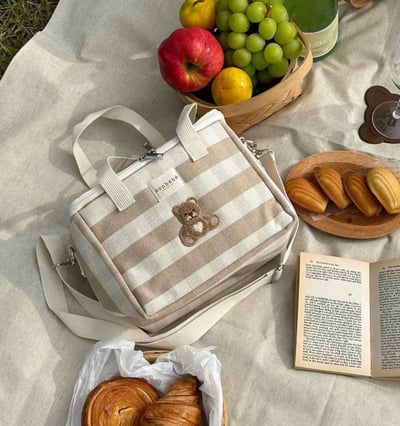 Sonbébé 格子保溫袋(大)4