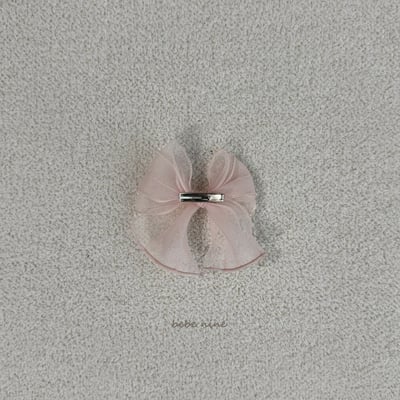 雪紗蝴蝶結髮夾組 (2入)7