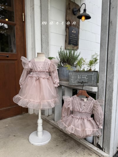 雪紗蕾絲洋裝 (2色)6