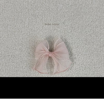 雪紗蝴蝶結髮夾組 (2入)6