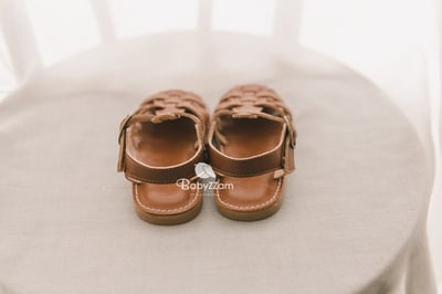 (現貨) 復古編織寶寶涼鞋 (3色)4