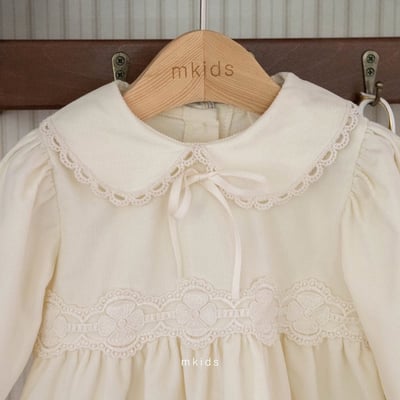 蕾絲小圓領洋裝 (2色)7