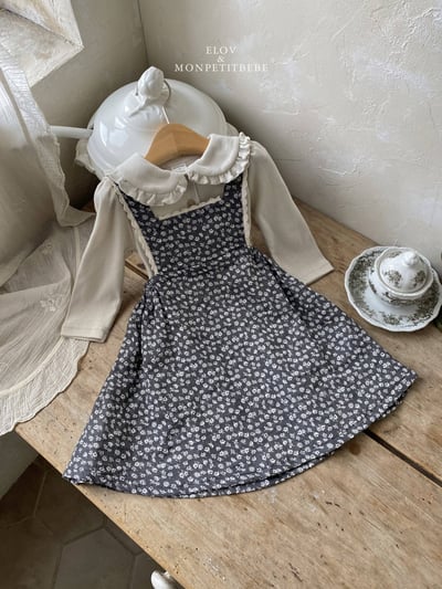 田園碎花吊帶洋裝 (2色)8