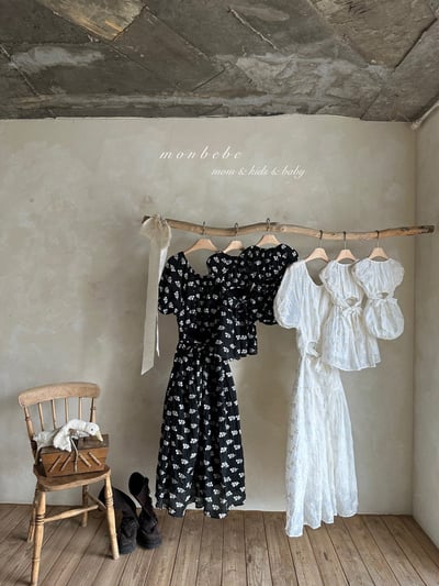 親子｜小花刺繡洋裝 (2色)1