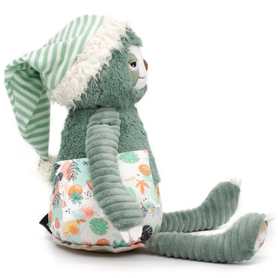 法國Les Deglingos-柔絨伙伴玩偶(樹懶/奇洛斯)4