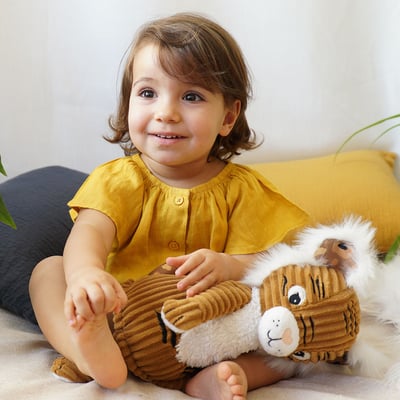 法國Les Deglingos-柔絨伙伴玩偶(老虎/斯派庫洛司)3