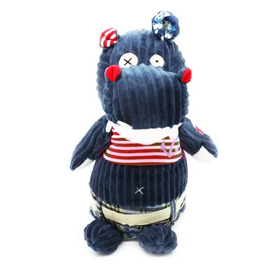 法國Les Deglingos-柔絨伙伴玩偶(河馬/荷柏詩)2