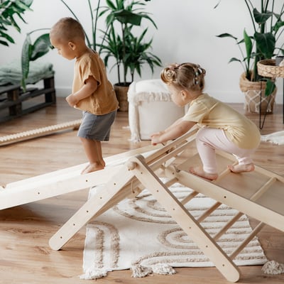 ette tete-SIPITRI®手腳並用攀爬架(二段組+滑坡道)10