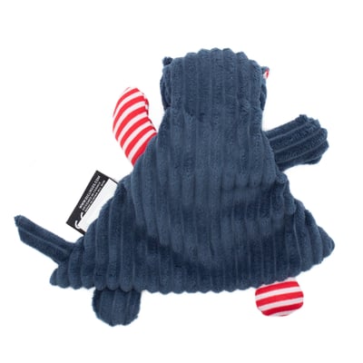 法國Les Deglingos-柔絨摸摸安撫巾(河馬/荷柏詩)2