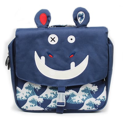 法國Les Deglingos-造型後背書包32cm(河馬/荷柏詩)1