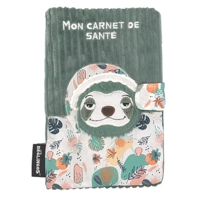 法國Les Deglingos-萬用書本手冊套(樹懶/奇洛斯)1