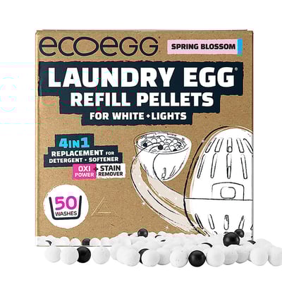 英國ECOEGG-環保低敏淺色潔衣蛋補充包(50次/粉紅春天花蕾)1