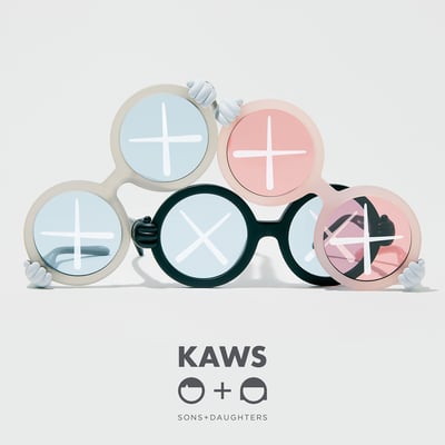 Sons + Daughters兒童太陽眼鏡 - KAWS聯名款(沉靜霧黑 ) 3-9Y6