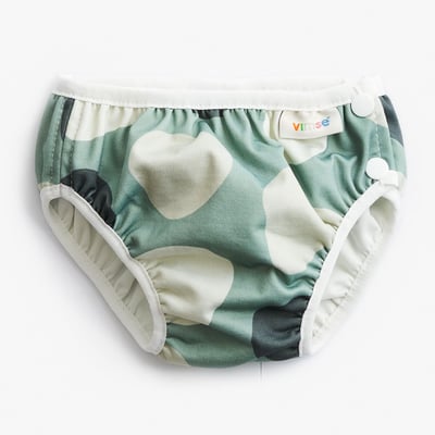 瑞典 ImseVimse超彈性防漏游泳尿褲(粉綠幾何)1