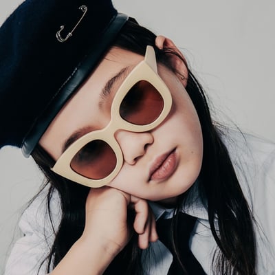 Sons + Daughters兒童偏光太陽眼鏡 - CAT CAT 貓貓(霧霏海軍藍) 6-10Y5