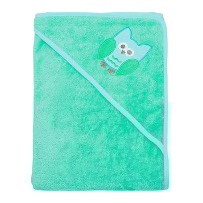 瑞典 ImseVimse舒柔寶寶帽兜浴巾(貓頭鷹)1