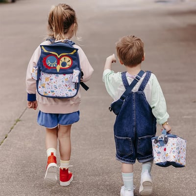 法國Les Deglingos-直立造型後背包(貓頭鷹/阿斯特)5