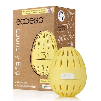英國ECOEGG-環保低敏潔衣蛋(70次/粉黃無香)2