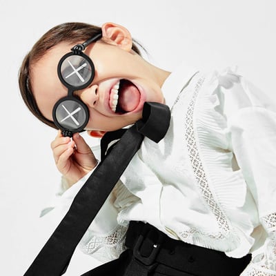 Sons + Daughters兒童太陽眼鏡 - KAWS聯名款(沉靜霧黑 ) 3-9Y10