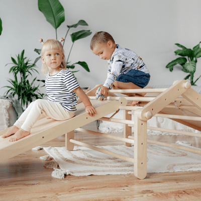 ette tete-MOPITRI®手腳並用攀爬架(四段組+滑坡道)6