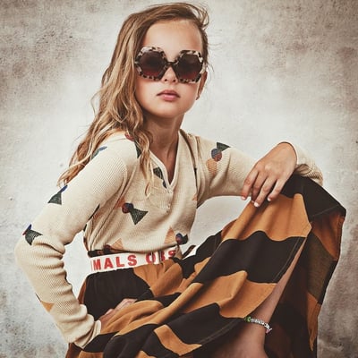 Sons + Daughters兒童太陽眼鏡 - HONEY 蜜糖(蜜糖玳瑁) 4-8Y5