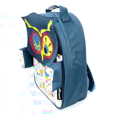 法國Les Deglingos-直立造型後背包(貓頭鷹/阿斯特)3