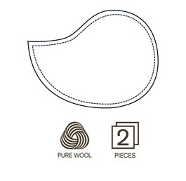 瑞典ImseVimse-羊毛絲綢哺乳護墊(水滴形2片組/15cm)2