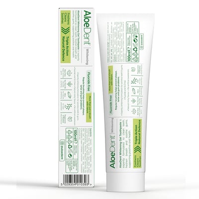 英國Aloe Dent-淨亮白牙膏(無氟)2