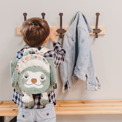 法國Les Deglingos-立體造型後背小童包(樹懶/奇洛斯)5