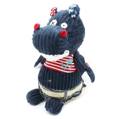 法國Les Deglingos-柔絨伙伴玩偶(河馬/荷柏詩)1