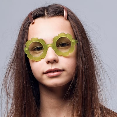 Sons + Daughters兒童太陽眼鏡 - PIXIE 花精靈(玫粉玳瑁) 4-8Y3