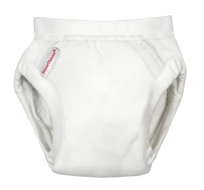 瑞典 ImseVimse有機棉幼兒如廁訓練褲(純白)1