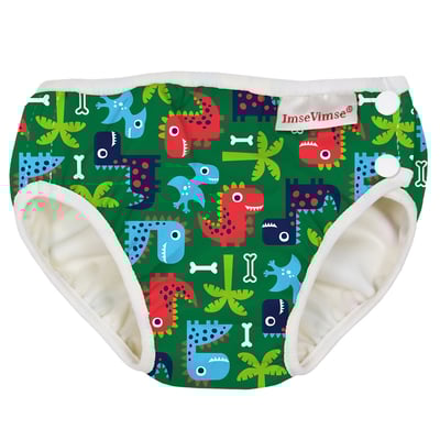 瑞典 ImseVimse超彈性防漏游泳尿褲(原野恐龍)1