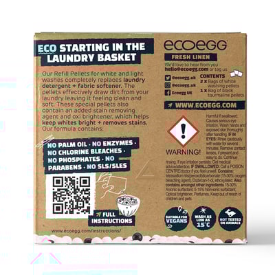 英國ECOEGG-環保低敏淺色潔衣蛋補充包(50次/粉藍柔軟舒棉)2