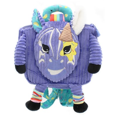 法國Les Deglingos-立體造型後背小童包(斑馬/奇普洛柯)1