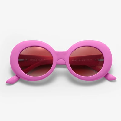 Sons + Daughters兒童偏光太陽眼鏡 - KURT 優雅(霧霏粉紅) 6-10Y1
