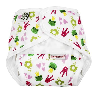 瑞典 ImseVimse有機棉All-in-One尿布褲(青蛙王子)1
