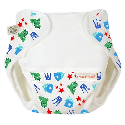 瑞典ImseVimse-有機棉柔尿布兜(魔法飛龍)1