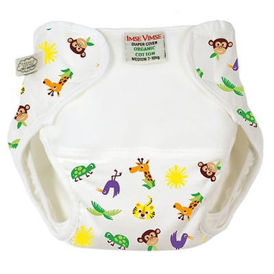瑞典ImseVimse-有機棉柔尿布兜(動物園)1