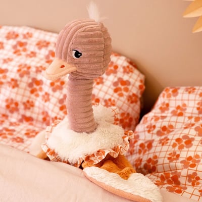 法國Les Deglingos-柔絨伙伴玩偶(駝鳥/波莫若絲夫人)4