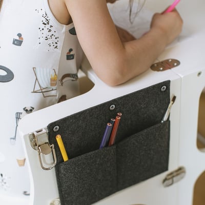 ette tete-STEP'n'SIT®小幫手配件鉛筆袋(霧黑)3