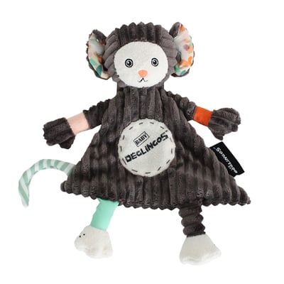 法國Les Deglingos-柔絨摸摸安撫巾(狨猴/凱薩柯斯)1