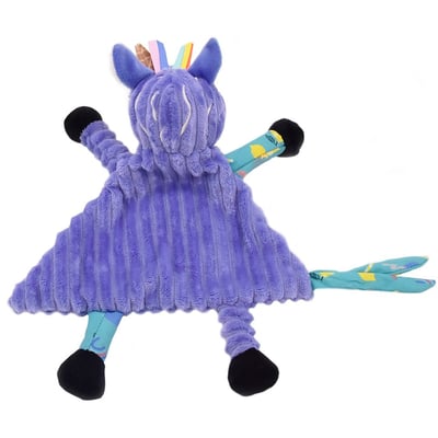 法國Les Deglingos-柔絨摸摸安撫巾(斑馬/奇普洛柯)2