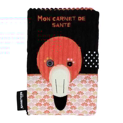 法國Les Deglingos-萬用書本手冊套(火烈鳥/佛朗明哥)1