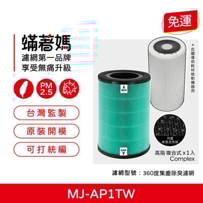 蟎著媽 濾網 適用 無印良品 空氣清淨機 MJ AP1TW 360 集塵脫臭濾網 濾網 濾心1