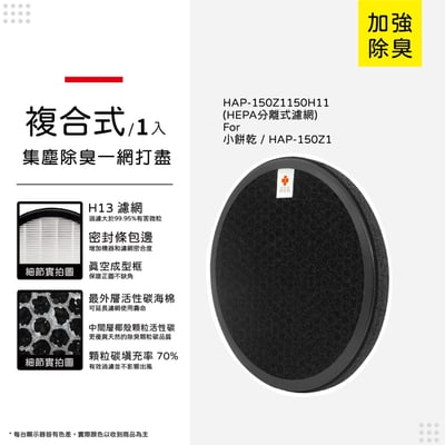現貨 蟎著媽  濾網  適用 空氣清淨機 HERAN 禾聯 小餅乾 HAP-150Z1 150Z1-HCP 150H1110