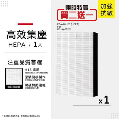 【蟎著媽】濾網 適用 夏普 SHARP KC-A40T-W KC-B40-W FZ-A40DFE FZ-A40HFE13