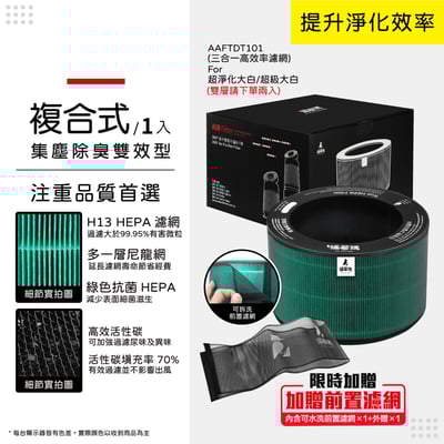 【蟎著媽】 濾網 適用 LG 樂金 超級大白  AS551 AS101 AS601 AS651 AS951 超級大白 空氣清淨機 AAFTDT101 濾網13