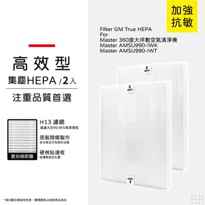 【蟎著媽】濾網 適用 Winix Master AMSU990-IWK AMSU990-IWT 雙空氣噴射氣流 空氣清淨機11