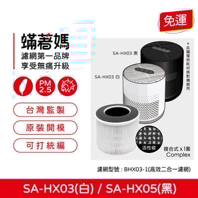 蟎著媽  濾網 適用 SABA SA-HX03 SA-HX05  空氣清淨機1